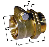 Зажимной наконечник  K32-6 32х2,9х1" 3