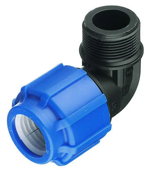 Отвод компрессионный  d63х1 1/2" НР