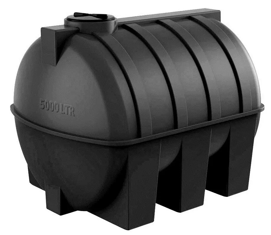 Пластиковая емкость горизонтальная G-5000 (Черный)