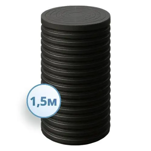 Колодец d460 h1500 с герметичным дном и крышкой 0