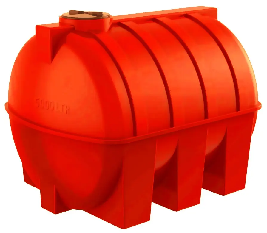 Пластиковая емкость горизонтальная G-5000 (Красный)