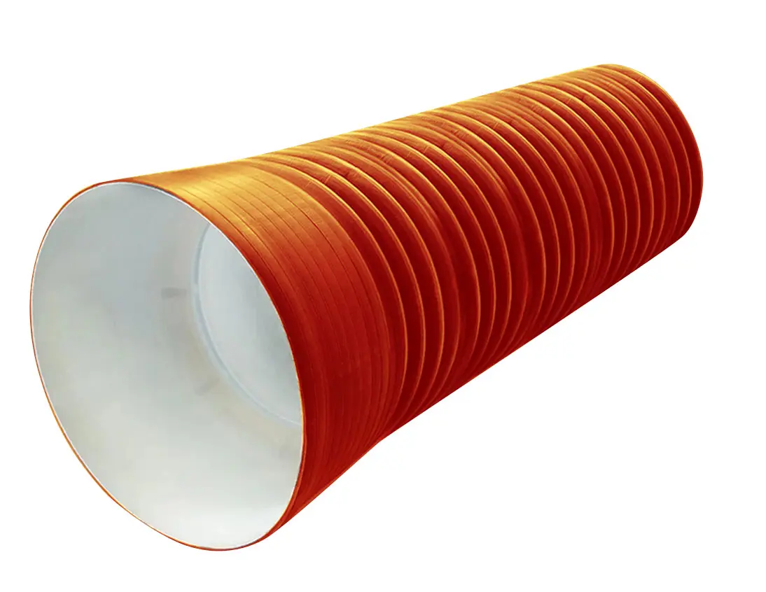 Труба PP SN14 500/427 6м с раструбом (рыжая)