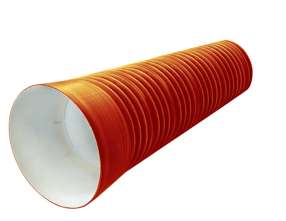 Труба PP sn12 340/300 6м с раструбом (рыжая)