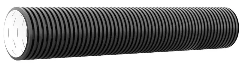 Труба гофрированная SN8 290/250 6м с раструбом (ПЕРФОРАЦИЯ)