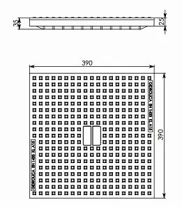 Крышка для дождеприёмника Gidrolica Point ДП-40.40 пластиковая (209) 3