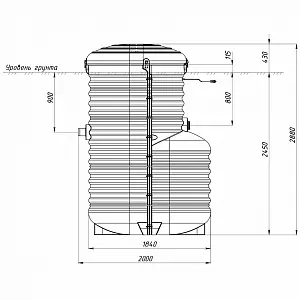 Станция биологической очистки Rostok Aero 2600+ 4