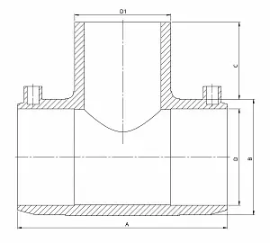 Тройник электросварной 40/40 SDR11 (FOX) 2
