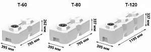 Пластиковая емкость горизонтальная Т-60 4