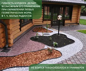 Бордюр Standartpark Kanta PRO Б-1000.15.03-ПП пластиковый оливковый 82544-Ол 3