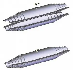 Кожух для изоляции линейного стыка  90-160 мм, универсальный 2