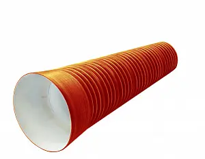 Труба PP sn12 200/171 6м с раструбом (рыжая) 0