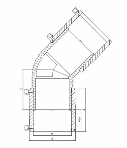 Отвод электросварной 45 град. 25 SDR11 (FOX) 1