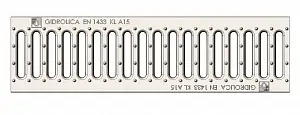 Решетка водоприемная Gidrolica Standart РВ-10.13,6.50-штамп. стальная оцинк., кл. А15 (500) 1