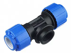 Тройник компрессионный  d40х1 1/4" ВР 1