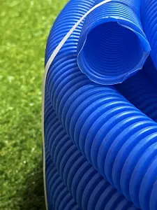 Труба гофрированная ПНД для металлопластиковых труб d40 синяя (30 м) 3