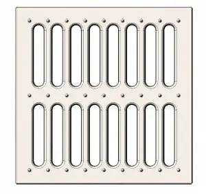 Решетка водоприемная Gidrolica Point РВ-28,5.28,5 - штампованная стальная оцинкованная, кл.А15 (200) 1