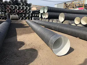 Труба Pe sn6  250/216 6м с раструбом 3