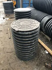 Крышка 600 (ПДТ), полимерно-песчаная 12