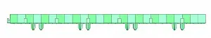 Решетка газонная Gidrolica Eco Standart РГ-70.40.3,2-пластиковая зеленая (607) 2