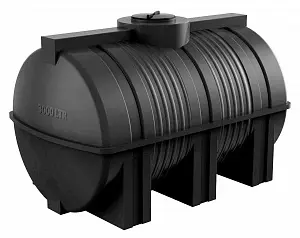 Пластиковая емкость горизонтальная G-3000 (Черный) 1