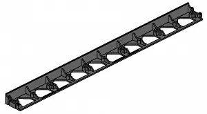 Бордюр Gidrolica Line Б-100.8.4.5-пластиковый черный L1000 (7310) 0