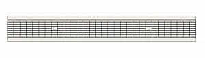 Решетка водоприемная Gidrolica Standart РВ-10.13,6.100-ячеистая стальная оцинк., кл. В125 (501) 1