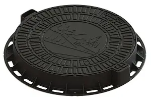 Люк Standartpark садовый пластиковый черный "Домик" (арт. 35188-80Д) 0
