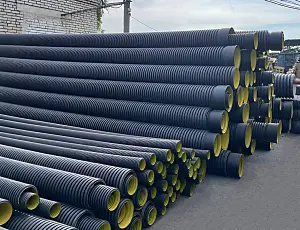 Труба ATL Pe SN8 115/100 6м с раструбом с упл. кольцом 1