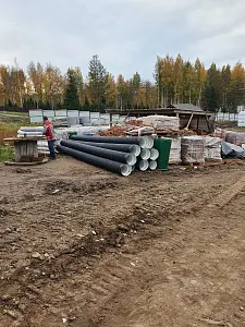  Труба ПЭ sn6  368/315 6м с раструбом (рыжая) 2
