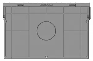 Комплект Gidrolica Light: пескоуловитель для плас. лотков ПУ 10.11,5.32-плас. с реш. РВ-10.10,8.100 (08068) 3