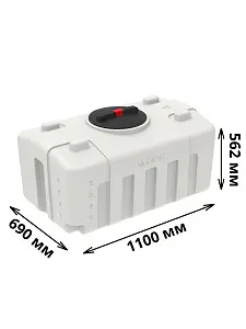Пластиковая емкость ЭкоПром XS 300 (Белый) 2