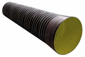 (ПЕРФОРАЦИЯ) Труба гофрированная ATL Pe sn8  466/400 6м с раструбом 1