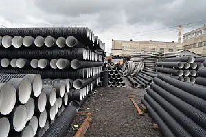 Труба ПЭ sn6  800/687 6,2м с раструбом (Тип2) 9