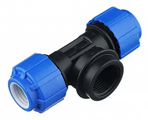 Тройник компрессионный  d50х1 1/4" ВР 1