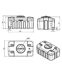 Пластиковая емкость ЭкоПром XS 300 (Белый) 3