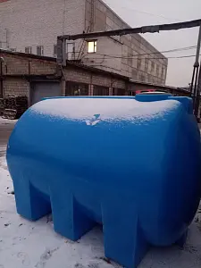 Пластиковая емкость ЭкоПром H 8000 с откидной крышкой (Синий) 4
