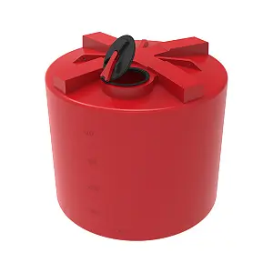 Пластиковая емкость ЭкоПром КАС 5000 TH с откидной крышкой (Красный) 0