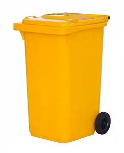 Мусорный контейнер МКТ-240 желтый 1