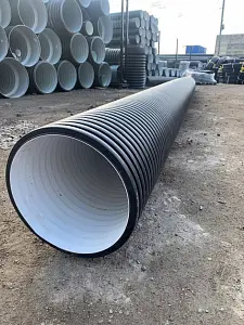 Труба гофрированная sn8 315/271 6м без раструба 1