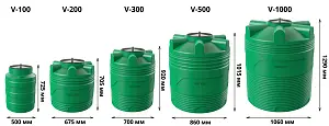Вертикальная накопительная емкость V-500 (Зеленый) 5