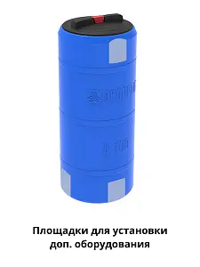 Пластиковая емкость ЭкоПром А 100 (Синий) 6