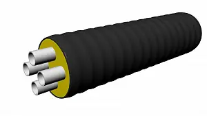 Труба ТВЭЛ-ПЭКС-4, 6 бар, 2х40х3,7+2х32х2,9/160 (отрезок 9 метров) 0