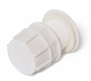 Отвод пластиковый для пластиковых емкостей с заглушкой 1 1/4" 0