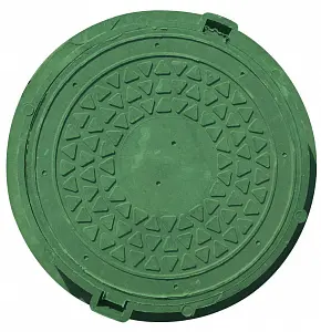 Люк усиленный (до 3т.) зеленый, полимерно-песчаный 0