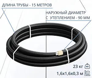 Труба ТВЭЛ-ЭКОПЭКС-2, 6 бар 2х25х2,3/90 мм (бухта 15 м) 1