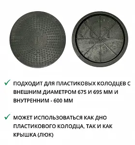 Дно-крышка d695 FD, зеленая 2