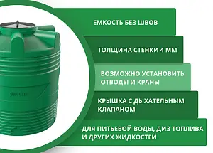 Вертикальная накопительная емкость V-500 (Зеленый) 3