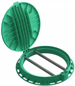 Люк Standartpark садовый пластиковый зеленый "Лого" (арт. 35188-82Л)