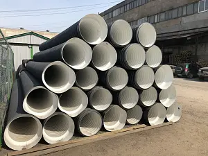 Труба гофрированная (SN4) 930/800 6м с раструбом 2