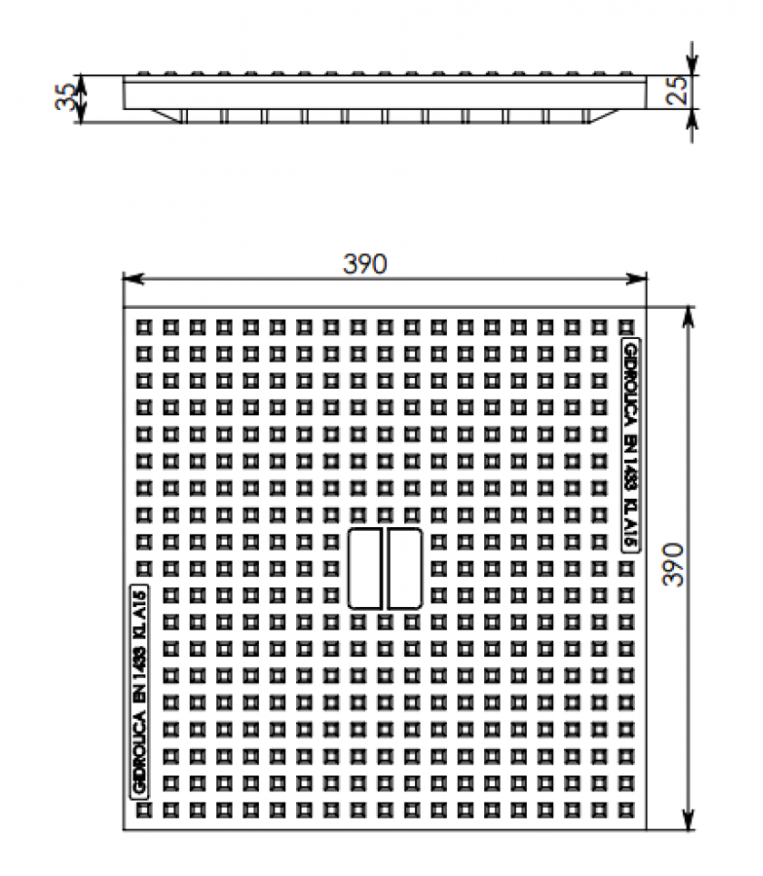 Крышка для дождеприёмника Gidrolica Point ДП-40.40 пластиковая (209) 3
